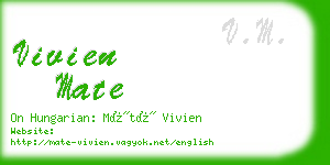 vivien mate business card